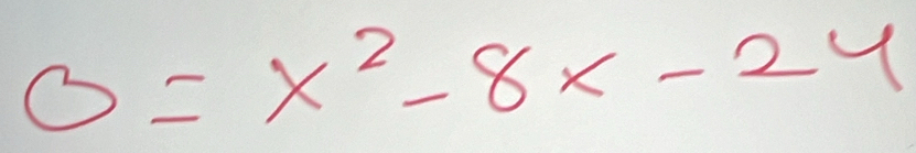 0=x^2-8x-24