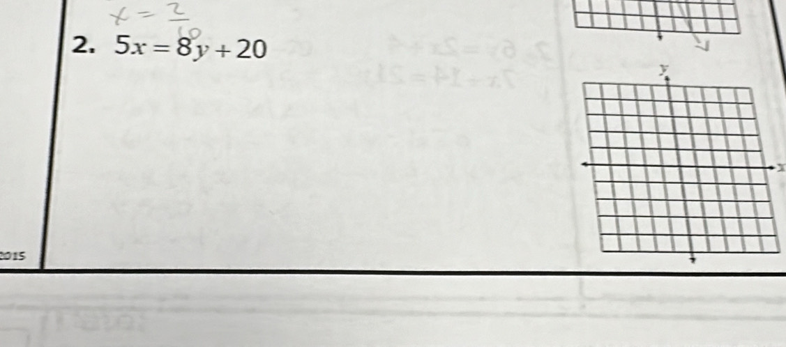 5x=8y+20
2015