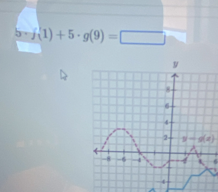 5 . f(1)+5· g(9)=□
6