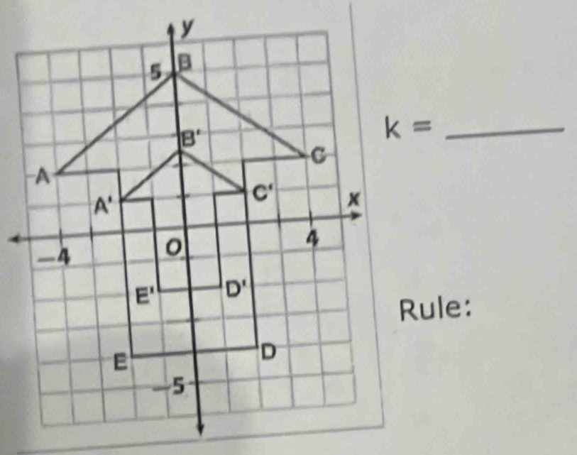 k= _
Rule: