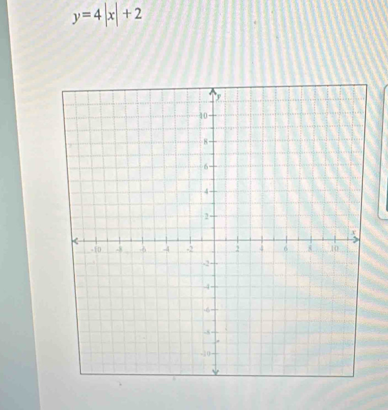 y=4|x|+2