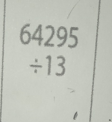 beginarrayr 64295 / 13 endarray
□ 