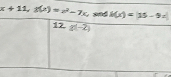 x+11,3(x)=x^2-7x d