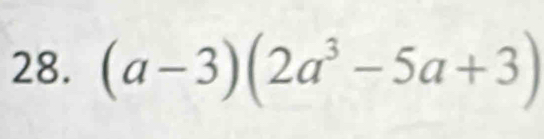 (a-3)(2a^3-5a+3)