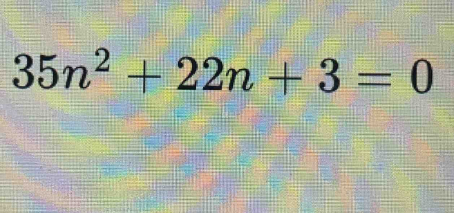 35n^2+22n+3=0