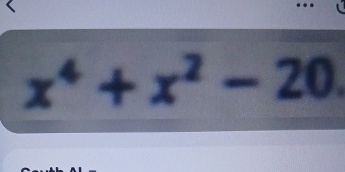 x^4+x^2-20