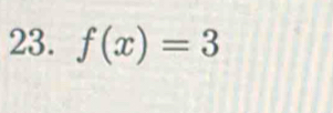 f(x)=3