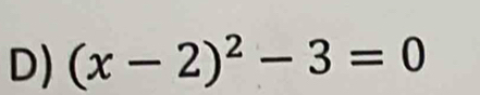 (x-2)^2-3=0