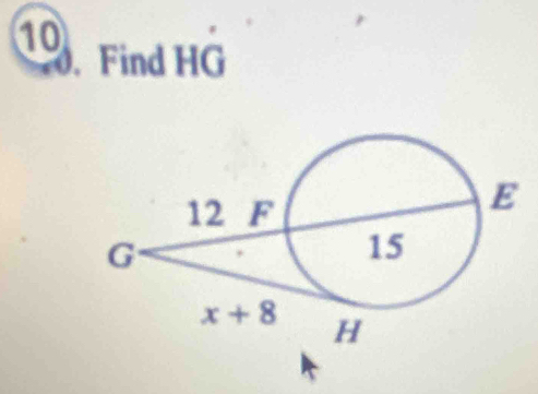 10
0. Find HG