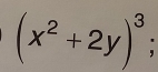 (x^2+2y)^3;