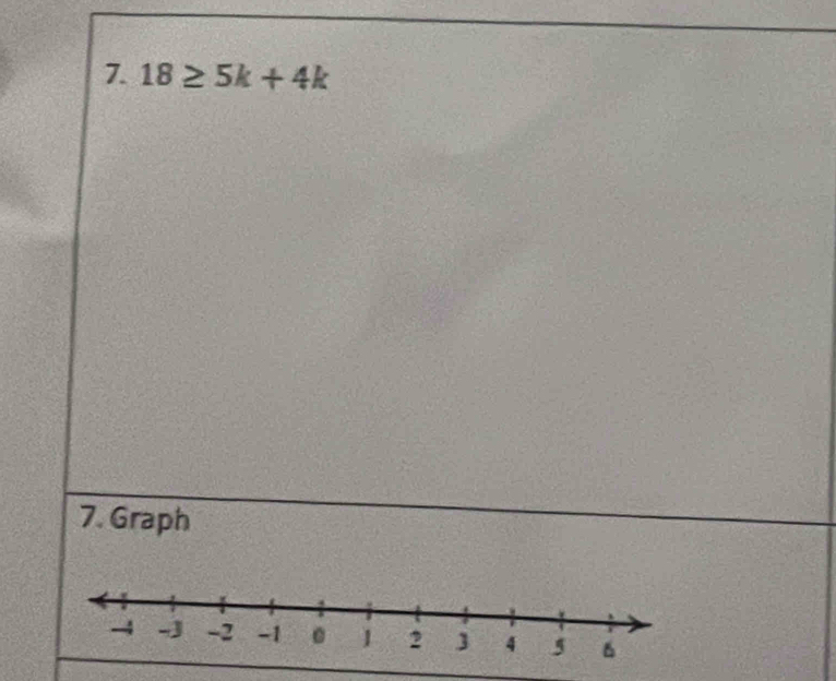 18≥ 5k+4k
7. Graph