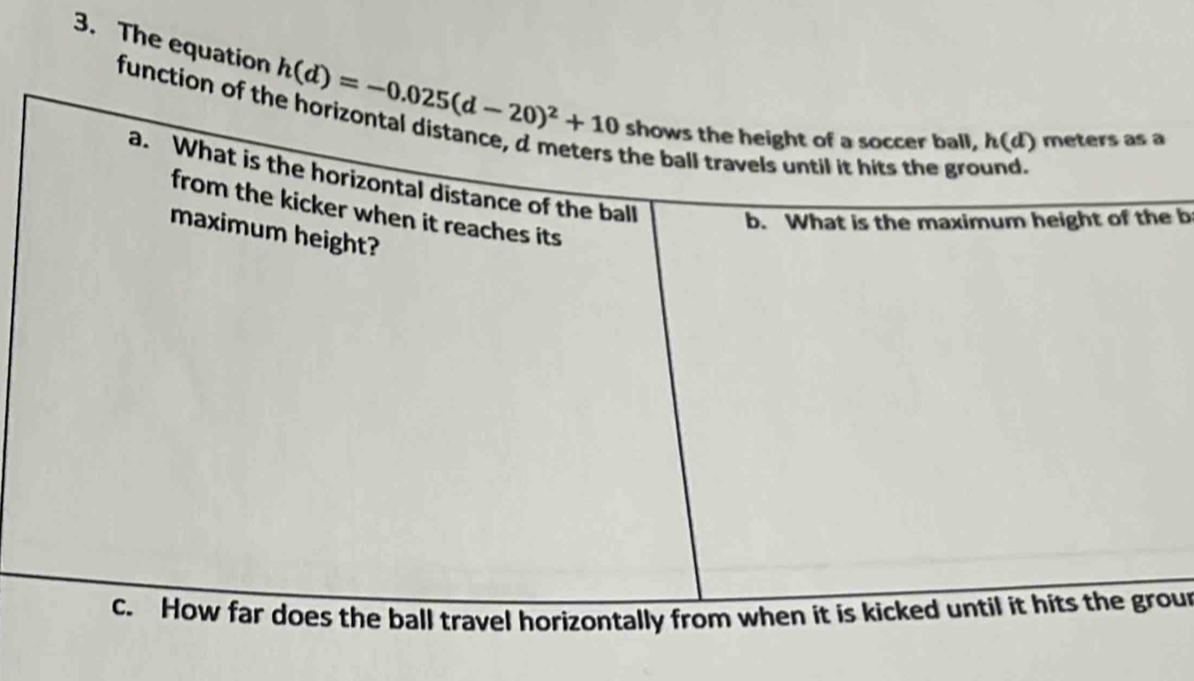 function o
3. The equation 
e b
ou