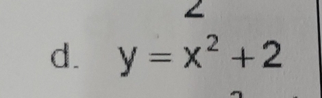 < 
d.  y=x^2+2