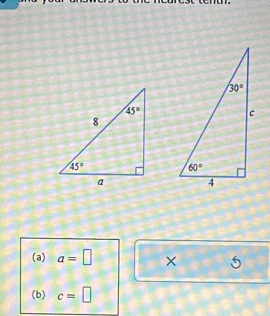 a=□
×
5
(b) c=□