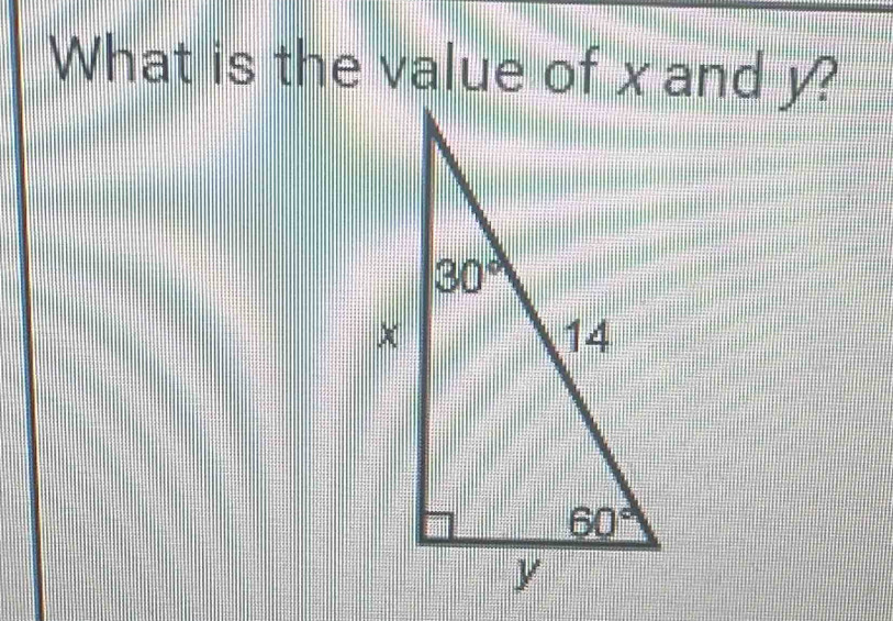 What is the value of xand y?