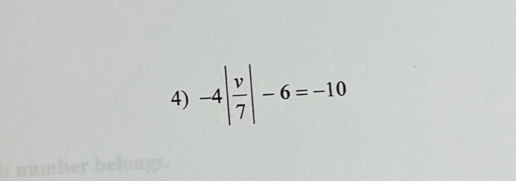 -4| v/7 |-6=-10