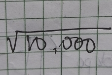 sqrt(10,000)