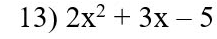 2x^2+3x-5