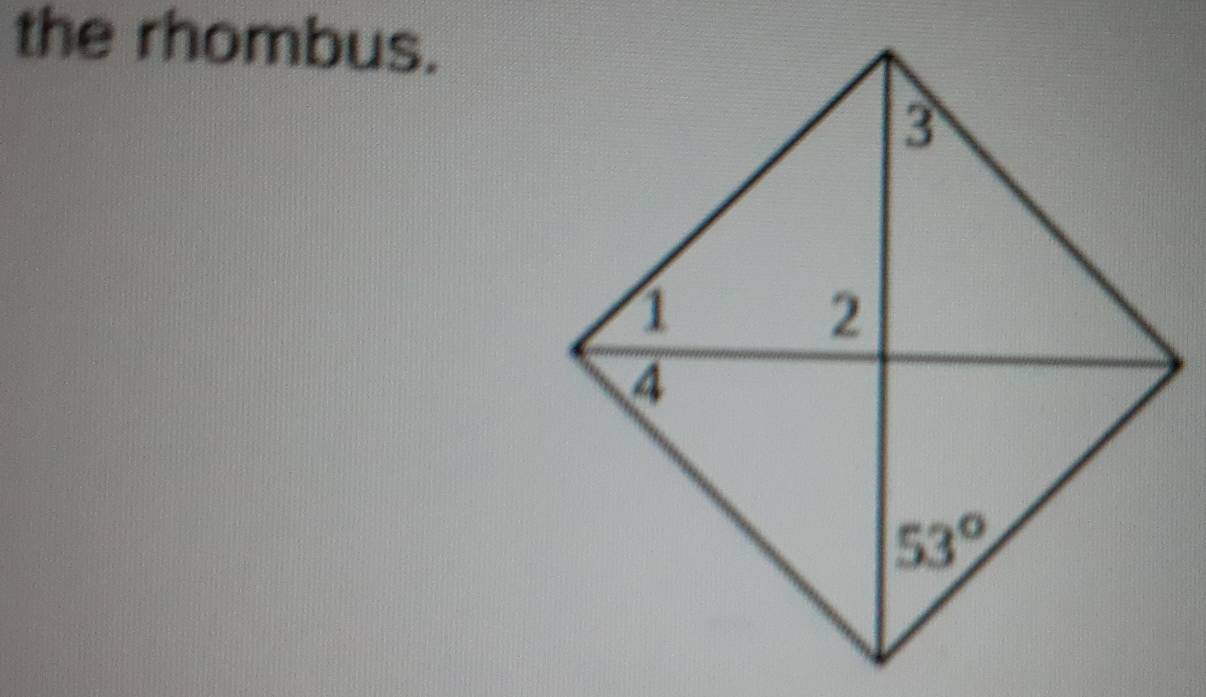 the rhombus.