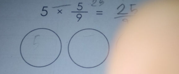 5 × ÷ =