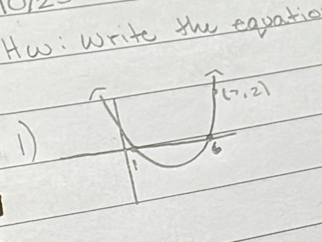 Hw: write the equatio