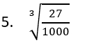 sqrt[3](frac 27)1000