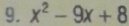 x^2-9x+8