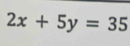 2x+5y=35