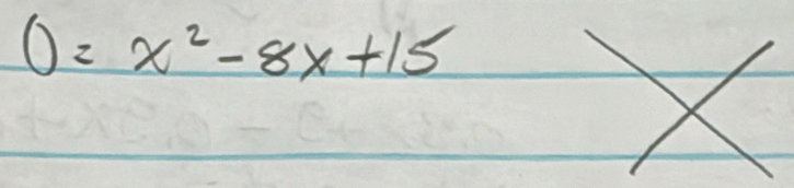 0=x^2-8x+15