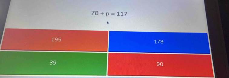 78+p=117