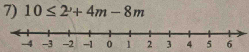 10≤ 2+4m-8m