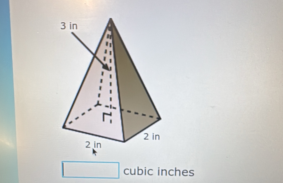 □ cubic inches