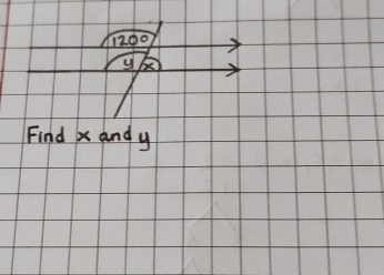 200
y
Find x and y