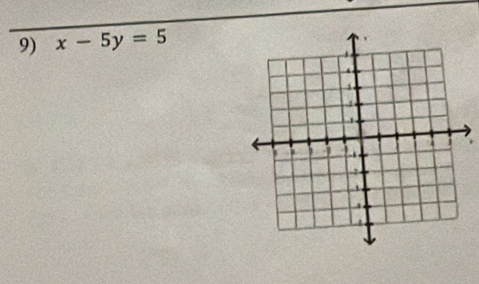 x-5y=5