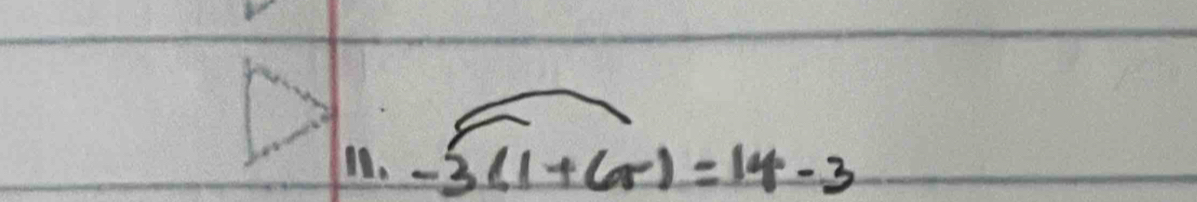 -3(1+G)=14-3