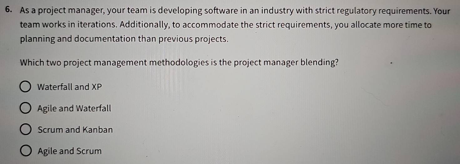 Solved: As a project manager, your team is developing software in an ...