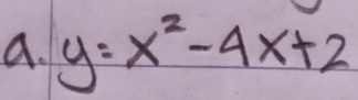 y=x^2-4x+2