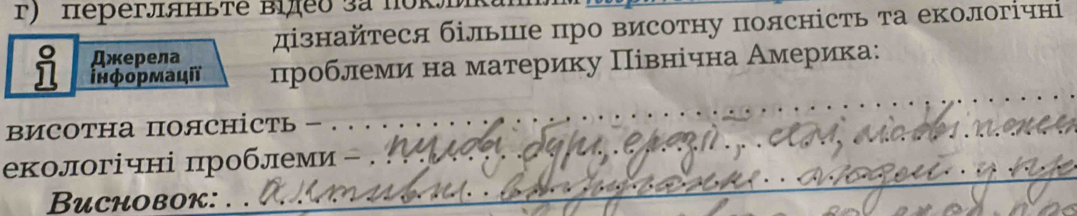 Heрегляньте Βîлeo 3a nok 
: Джерела дізнайтеся більице про висотну полсність та екологίчні 
інφοрмації проблеми на материку Πівнічна Америка: 
BиCOTHа пOяCHіCTь - . 
_ 
екологічні πроблеми -_ 
Buchobok:_ 
_