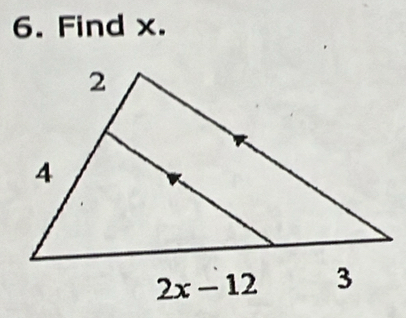 Find x.