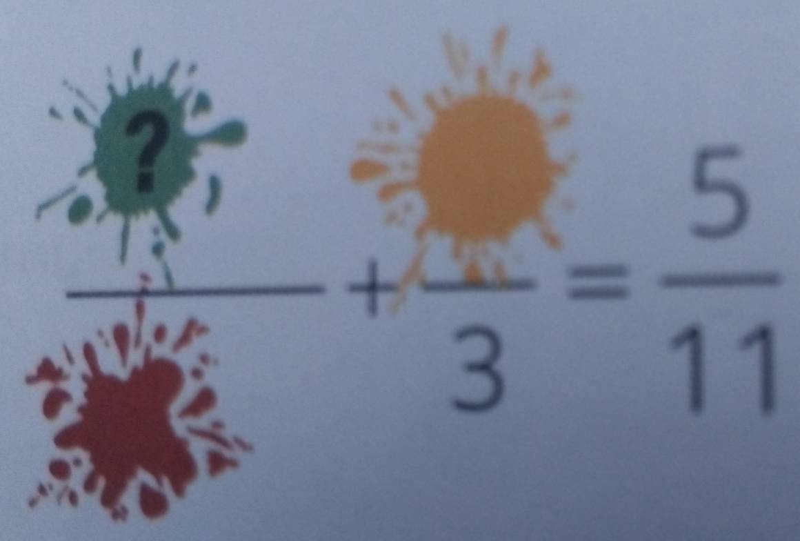 ?
frac 1/2
+frac 3= 5/11 
(□)°