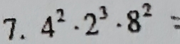 4^2· 2^3· 8^(2^(·)· ^circ)