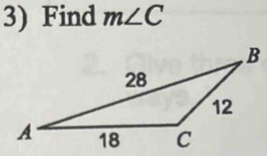 Find m∠ C