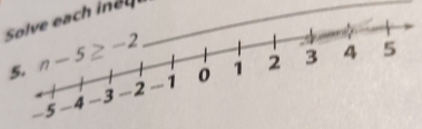 Solve each i e u 
5.