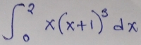 ∈t _0^(2x(x+1)^3)dx