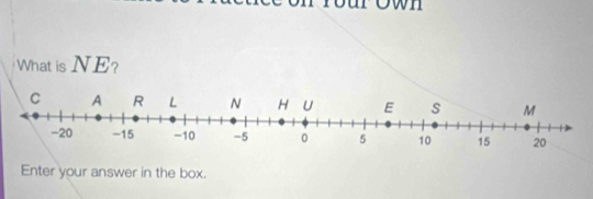 What is NE? 
Enter your answer in the box.