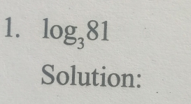 log _381
Solution: