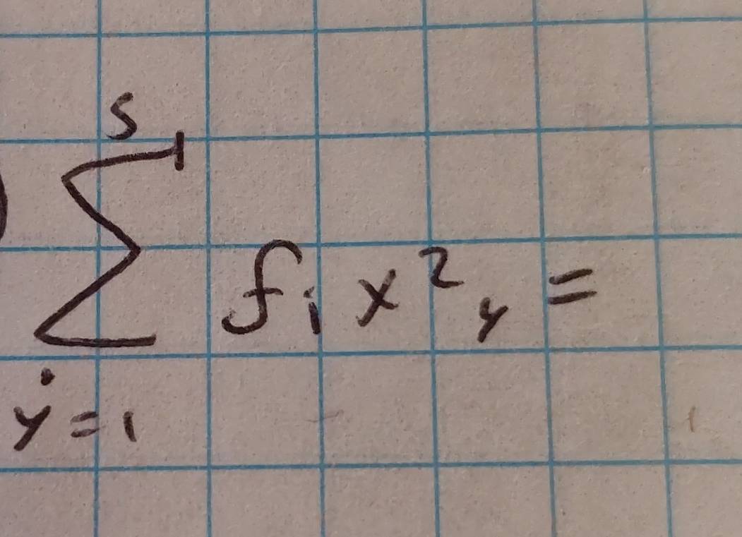 sumlimits _(r=1)^(54)^ix^2_r=