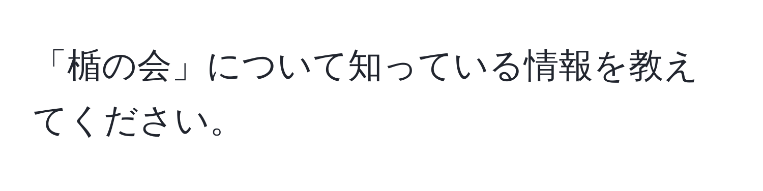 「楯の会」について知っている情報を教えてください。