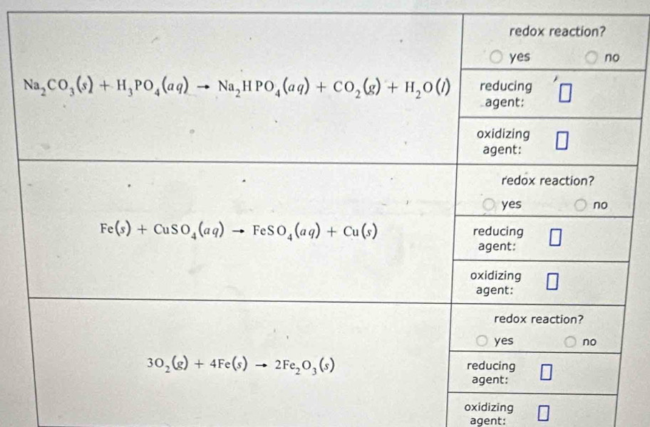 oxidizing
agent: