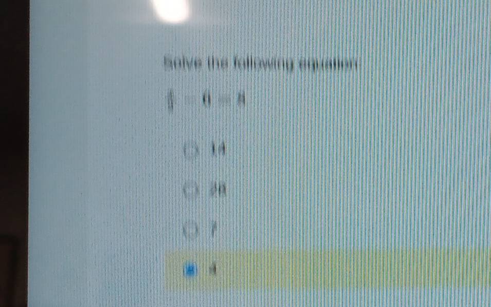 Solve the following equation
 1/2 -6=0
1A 
4